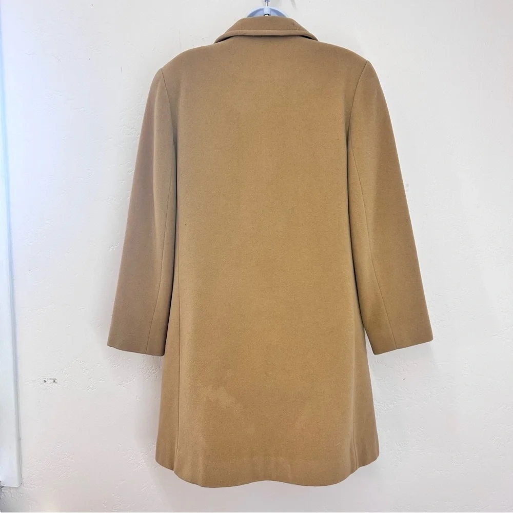 Pendleton Vintage Cashmere Wool Pea Coat Camel Womens Size 8P USA